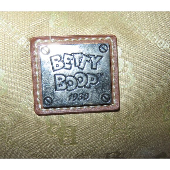 Betty Boop Monogram Canvas & Leather Vintage Hand Bag - Picture 4 of 10